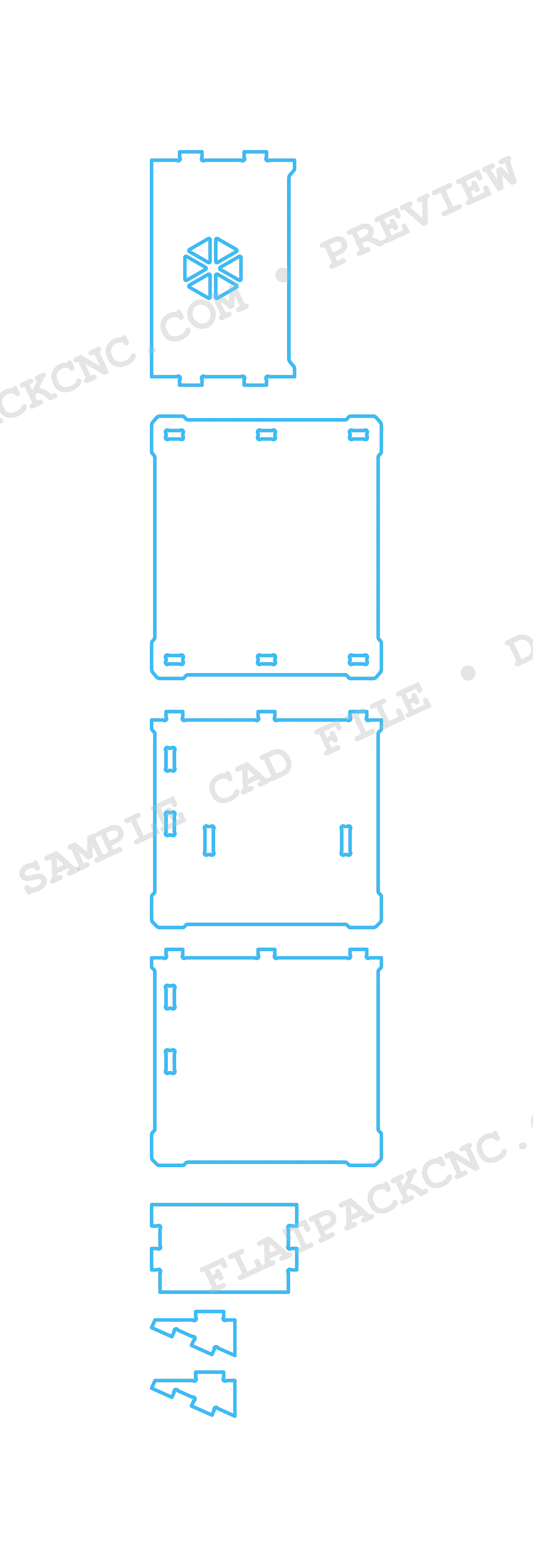 Combo Escritorio 2 en 1 y Librero Montessori - Plano CAD DXF