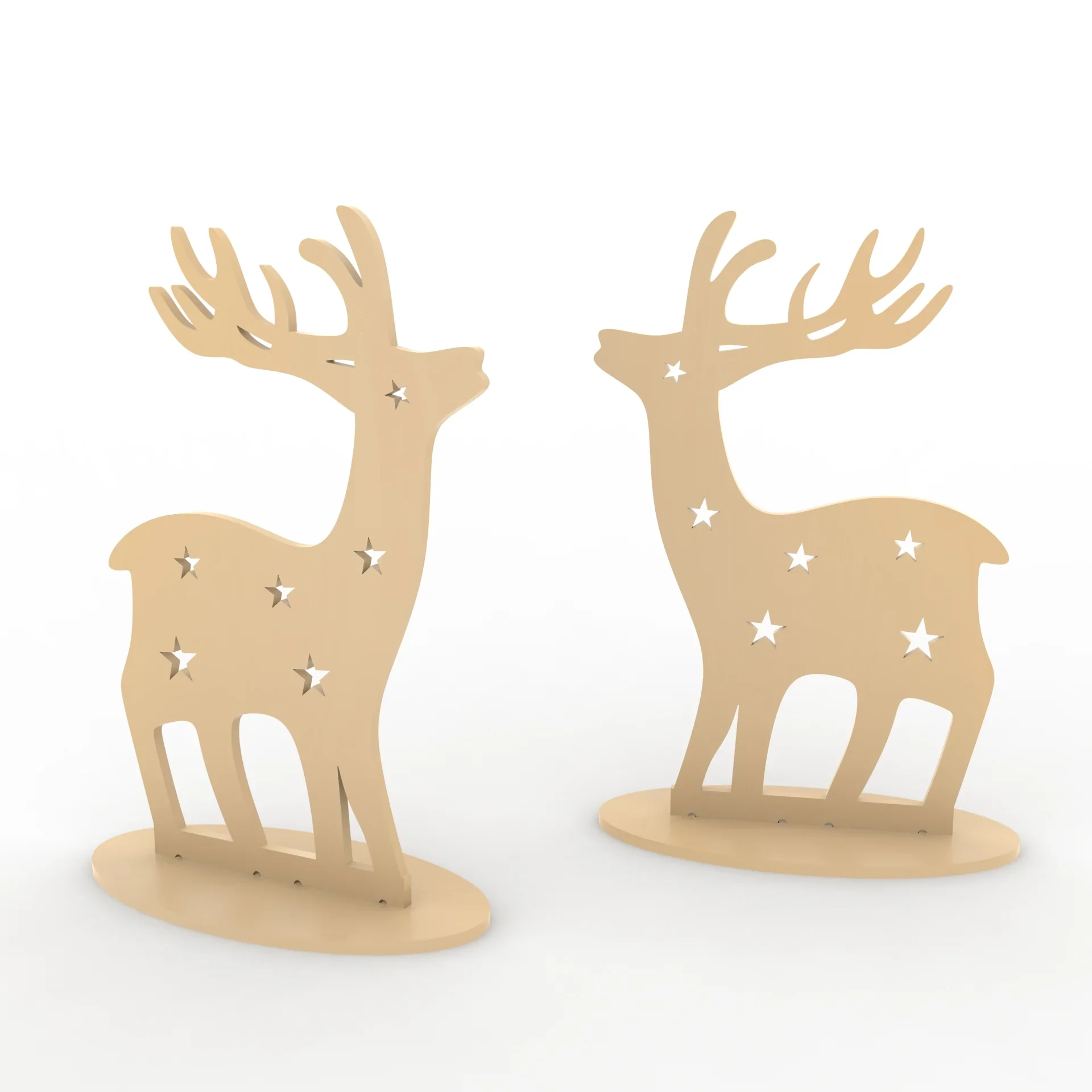 Large 3D Interlocking Christmas Reindeer (80 cm / 32 in)