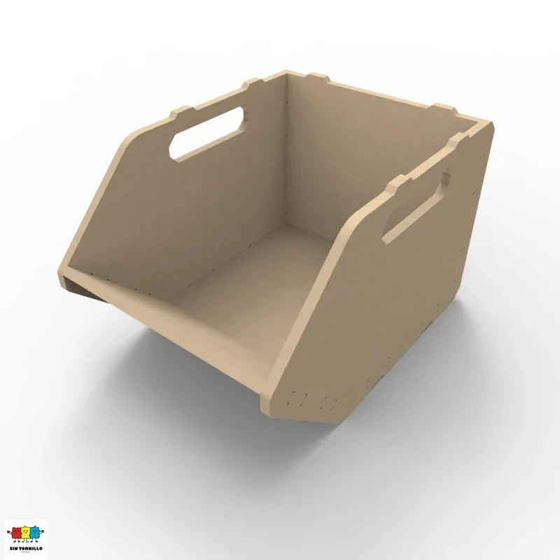 Interlocking Stackable Deep Storage Crate