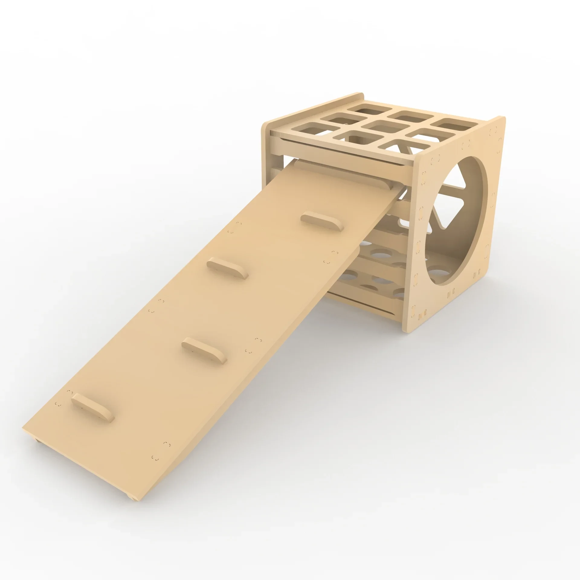 Pikler Activity Cube & 2-in-1 Reversible Slide Ramp