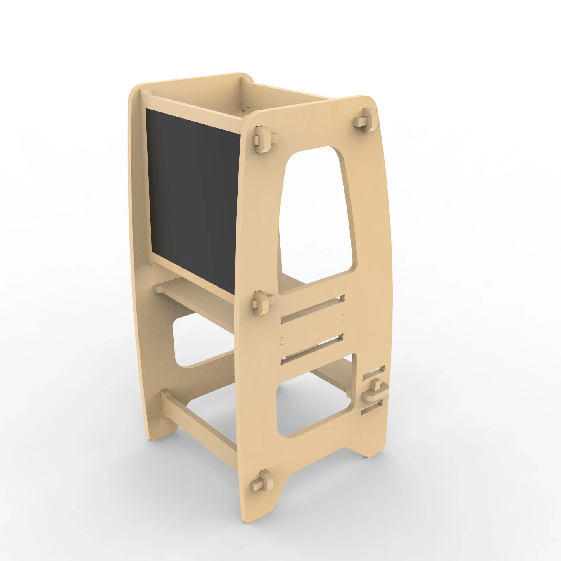 Lux Learning Tower with Integrated Chalkboard & Safety Gate