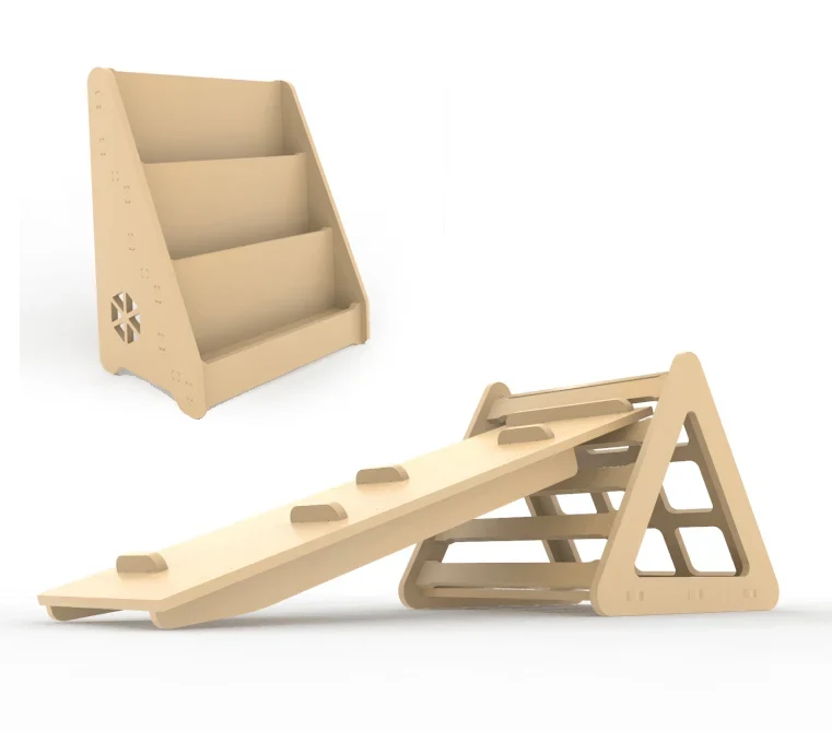 Pikler Triangle & Montessori Bookshelf Combo